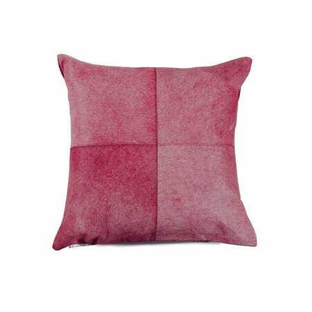 OCEANTAILER Home Roots Beddings  Torino Quattro Pillow, Fuchsia - 18 x 18 in. 332296